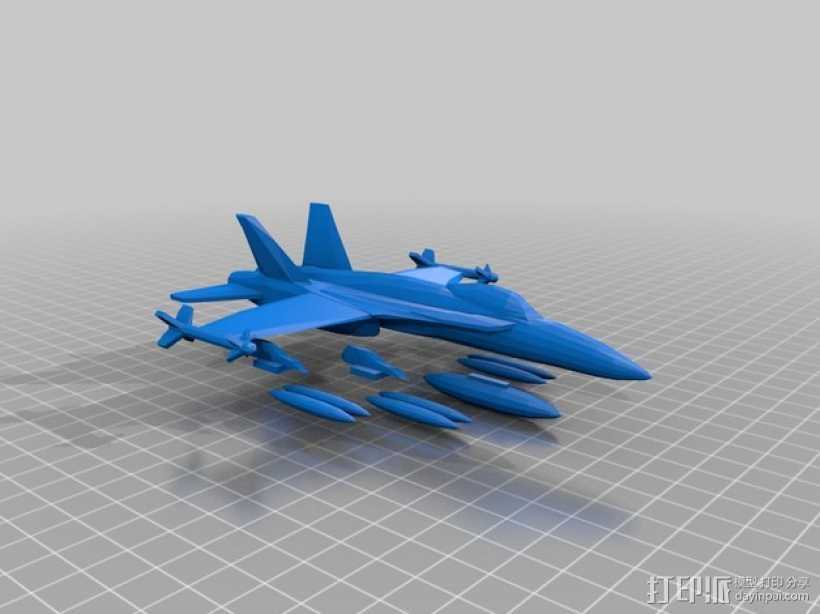  mc donnell喷射式战斗机 3D打印模型渲染图