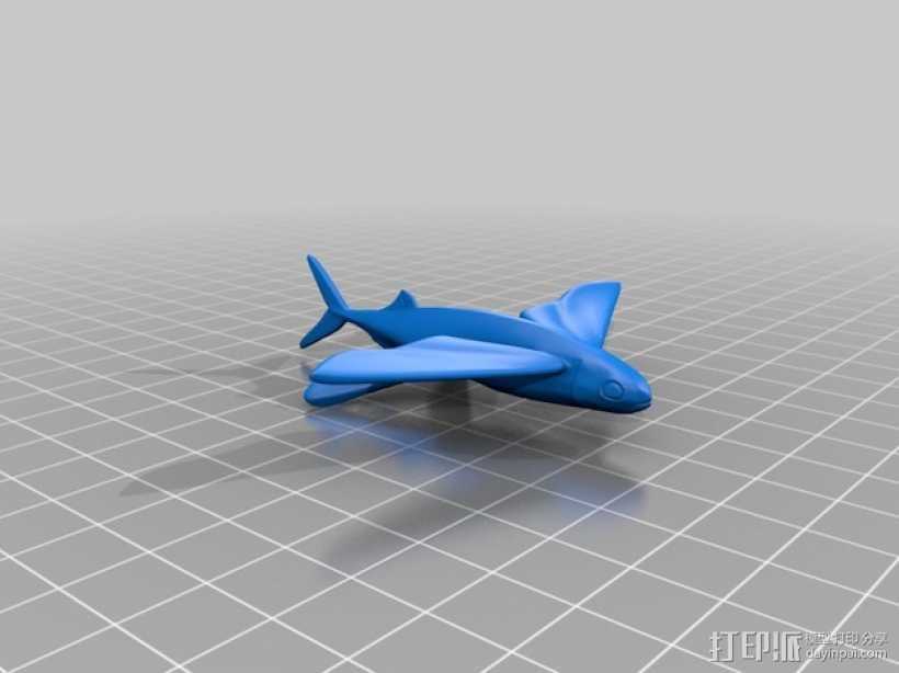 飞鱼 3D打印模型渲染图
