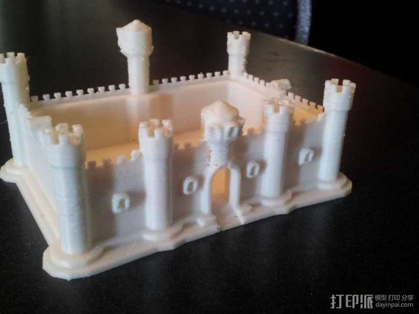 城堡 3D打印模型渲染图