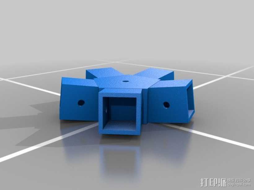 中心连接器 3D打印模型渲染图
