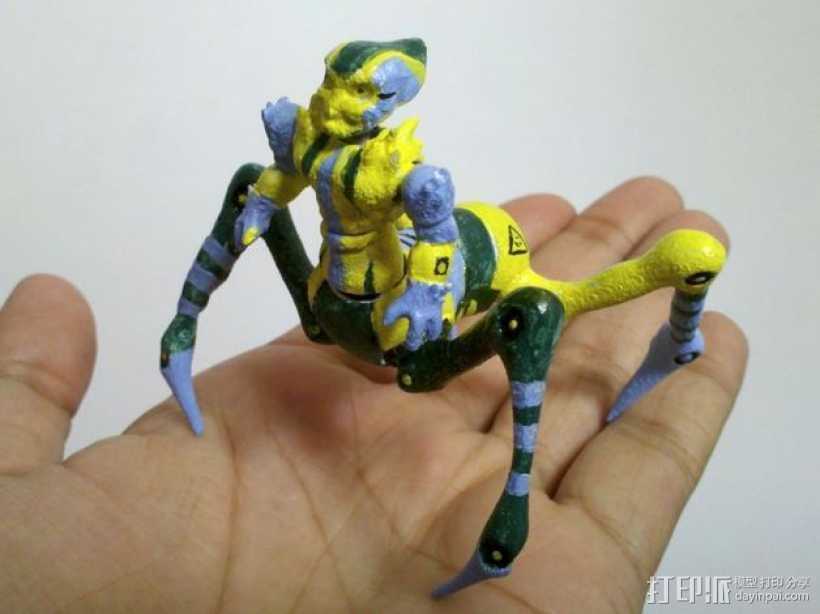 蜘蛛外星人 3D打印模型渲染图