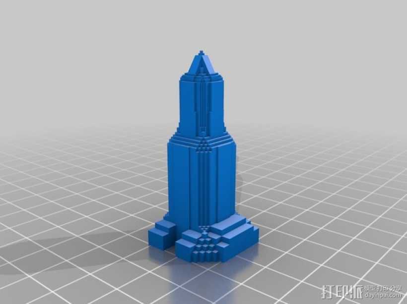 摩天大楼 3D打印模型渲染图