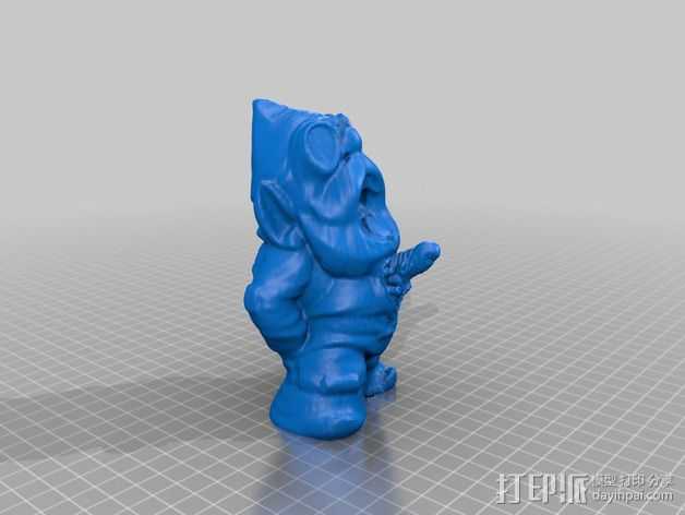 外星小矮人 3D打印模型渲染图
