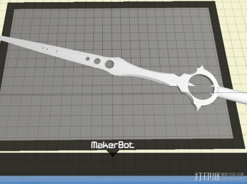 无尽之剑 3D打印模型渲染图