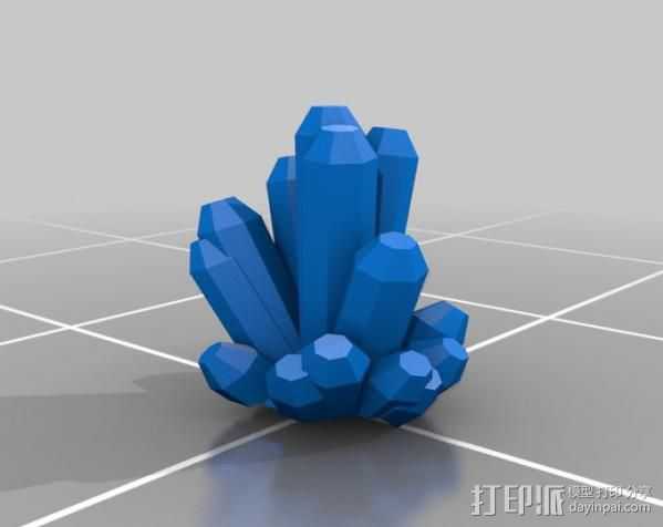 幸运水晶 3D打印模型渲染图