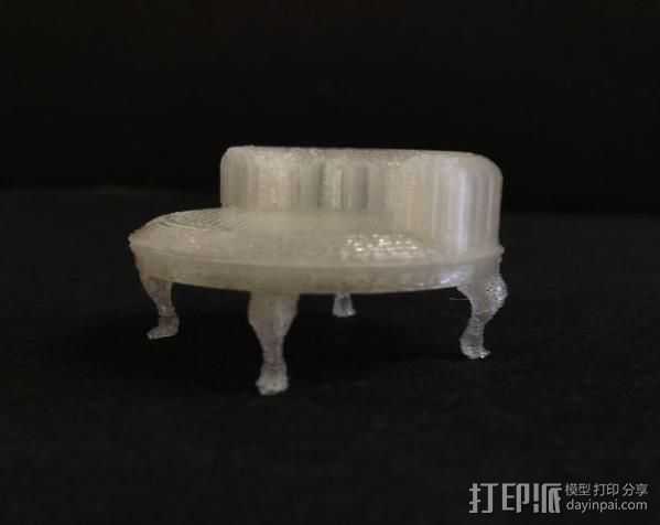 圆椅 3D打印模型渲染图