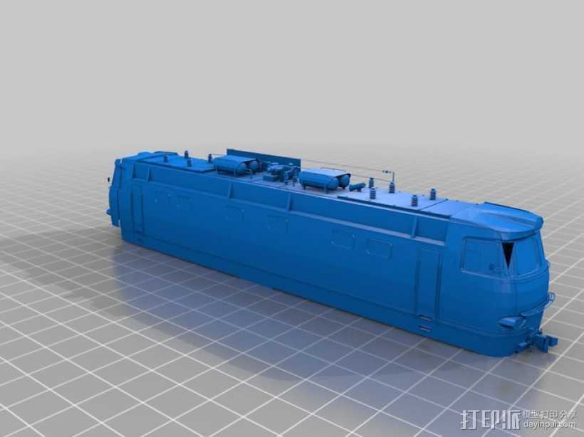 CHS4火车头 3D打印模型渲染图