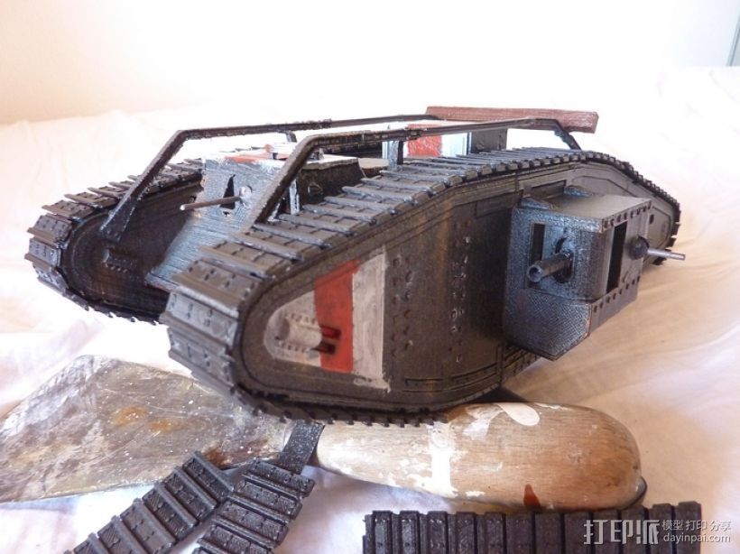 英国马赫坦克 3D打印模型渲染图