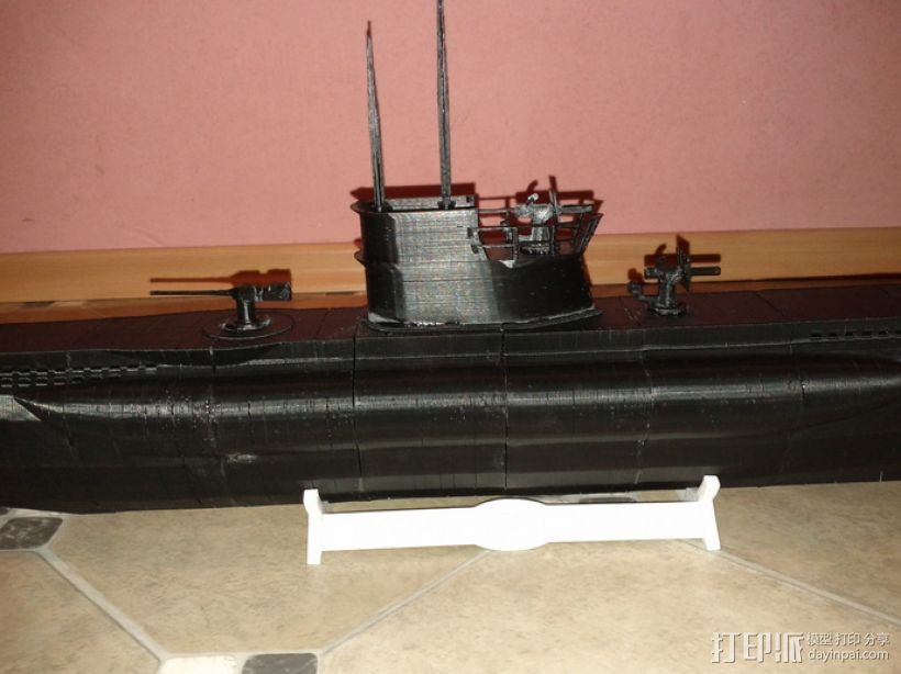 U型潜艇 3D打印模型渲染图