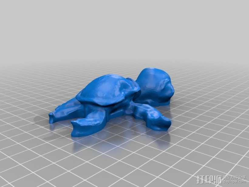 海龟 3D打印模型渲染图