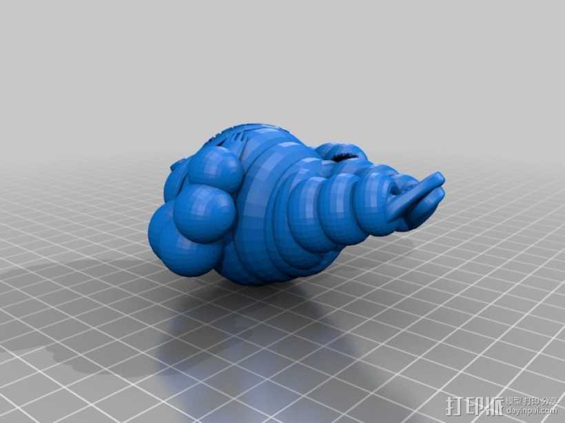 轮胎人米其林 3D打印模型渲染图