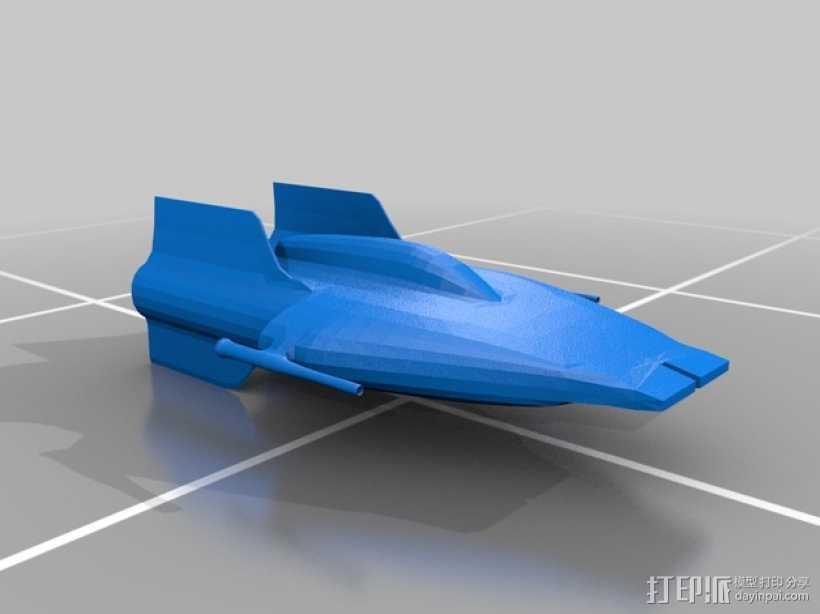 A翼战斗机 3D打印模型渲染图