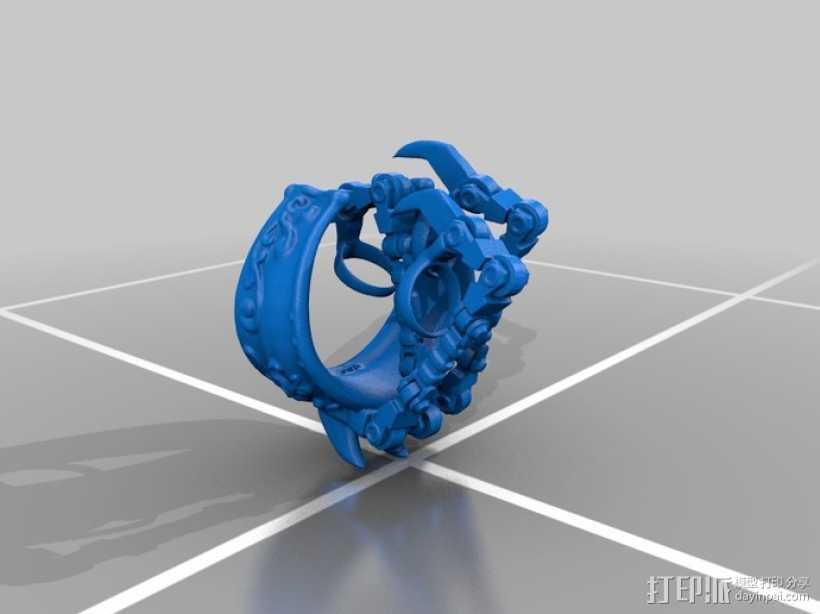 机械爪 3D打印模型渲染图