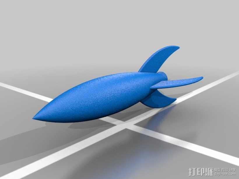 太空飞船 3D打印模型渲染图