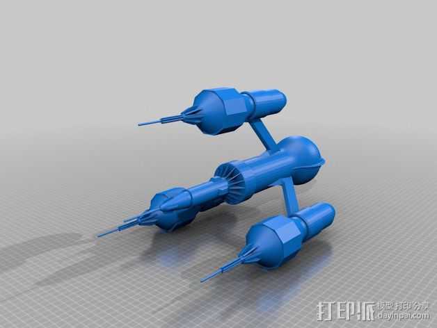 解放者号飞船 3D打印模型渲染图