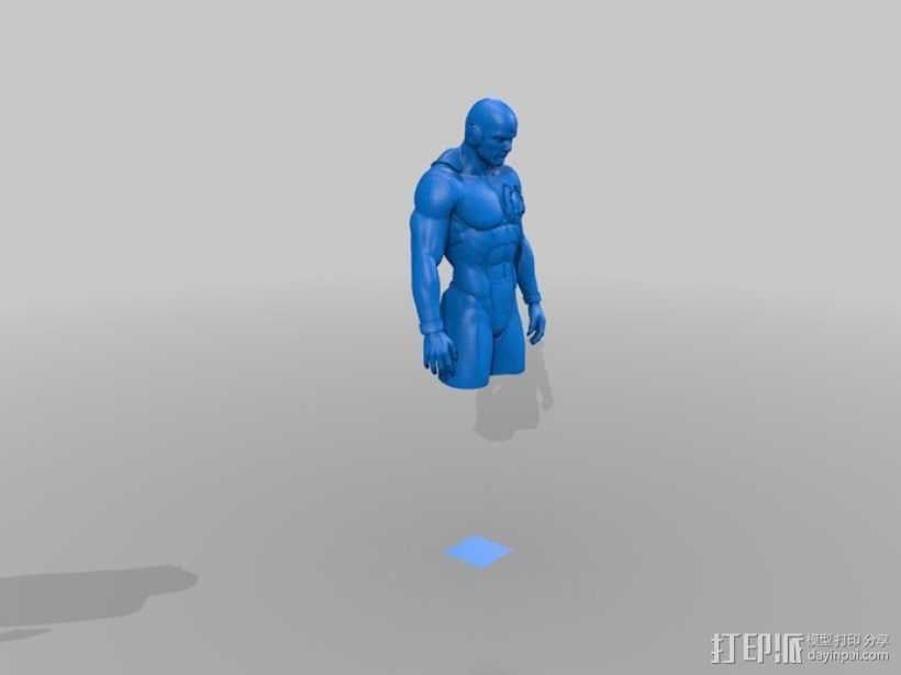 闪电侠 3D打印模型渲染图