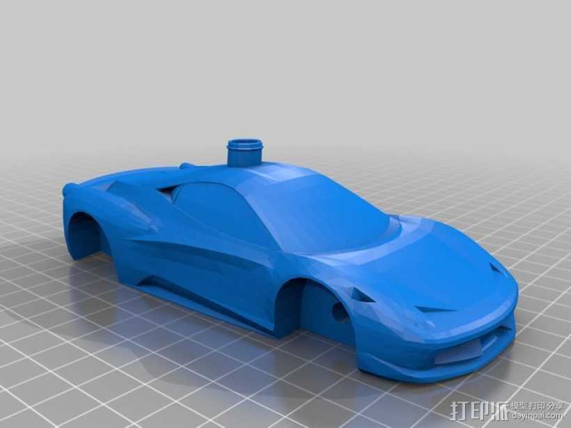 Ferrari 458 法拉利跑车 3D打印模型渲染图