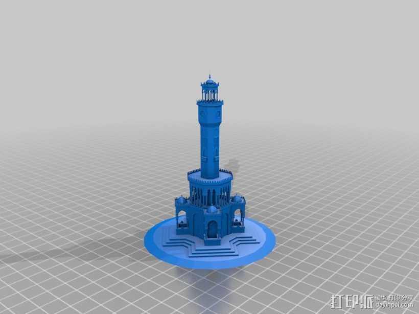 钟塔 钟楼 3D打印模型渲染图