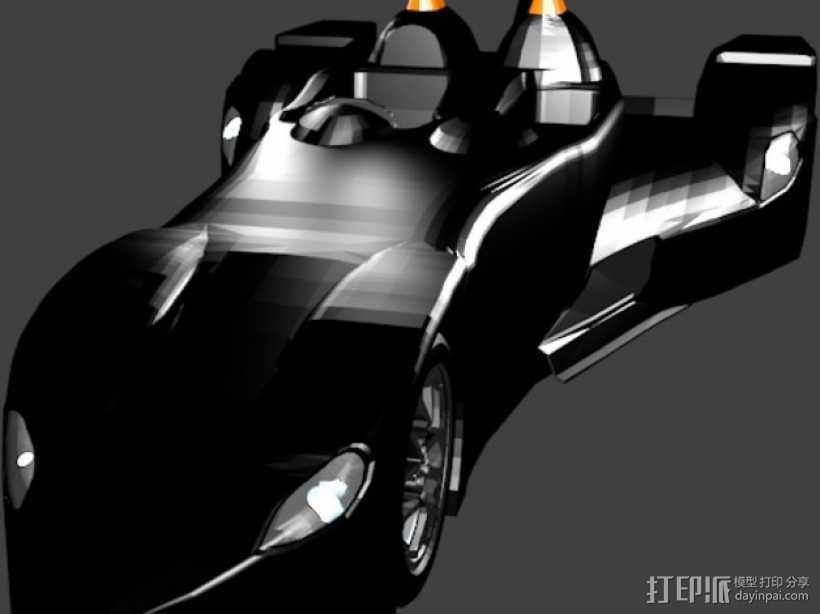 三角翼赛车 3D打印模型渲染图