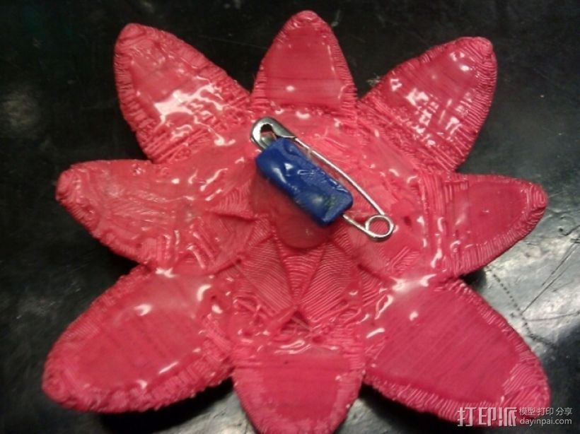 星际迷航 红花衣饰 3D打印模型渲染图