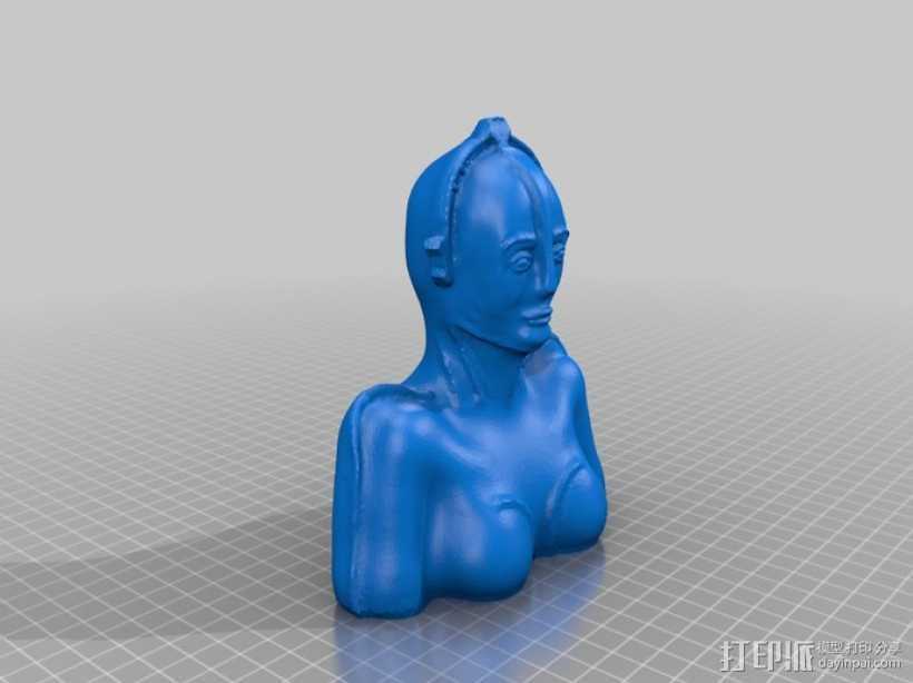 机器人玛利亚Maria  3D打印模型渲染图