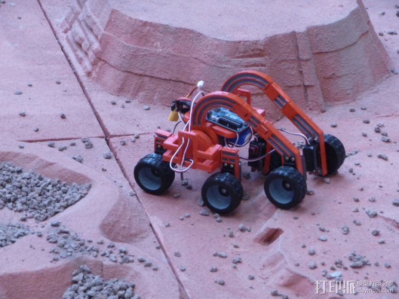 火星漫游者 火星车 3D打印模型渲染图