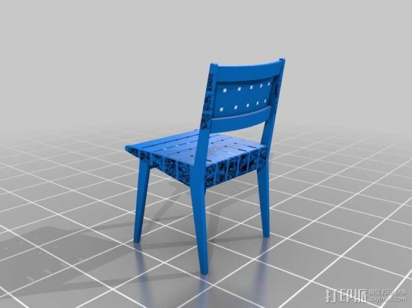 餐椅 椅子  3D打印模型渲染图