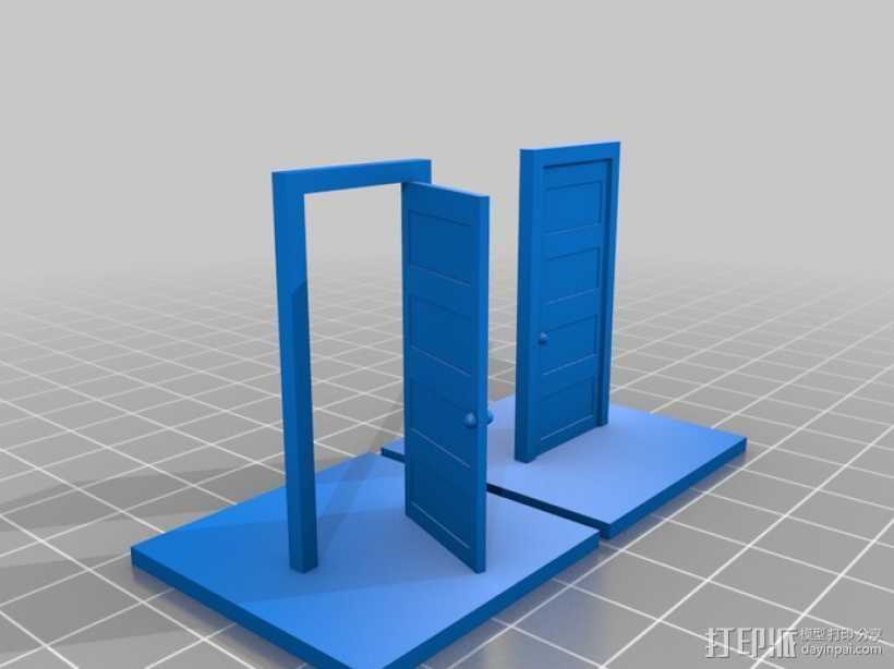 门 门框 3D打印模型渲染图