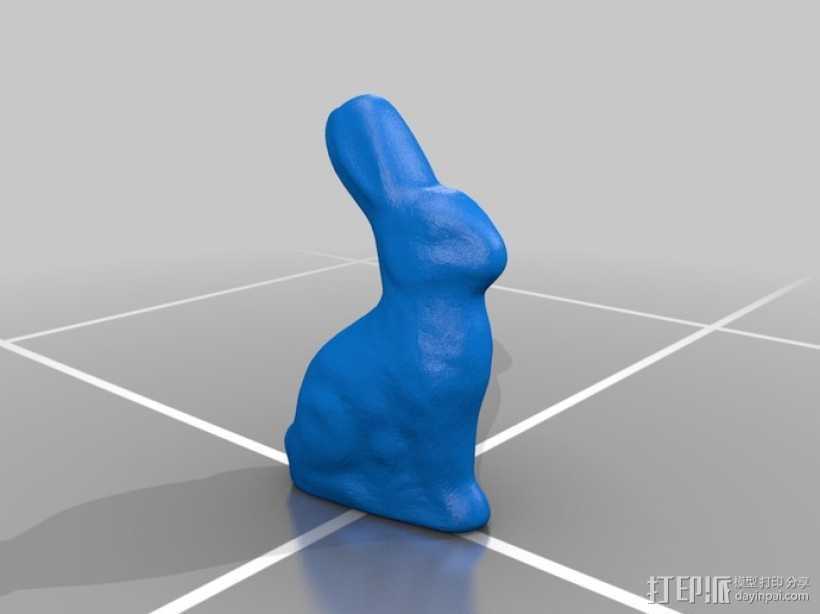 巧克力兔子 3D打印模型渲染图