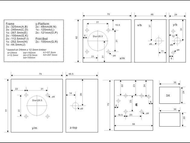 木质repstrap 3D打印机