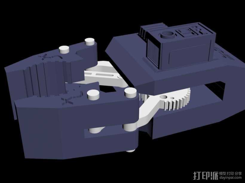 HD-7爪形器具 3D打印模型渲染图