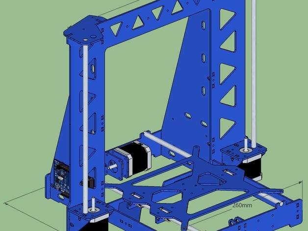 P3Steel - Prusa i3 3D打印機(jī)