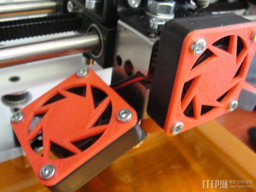 CraftBot 3D打印机风扇外壳 3D打印模型渲染图