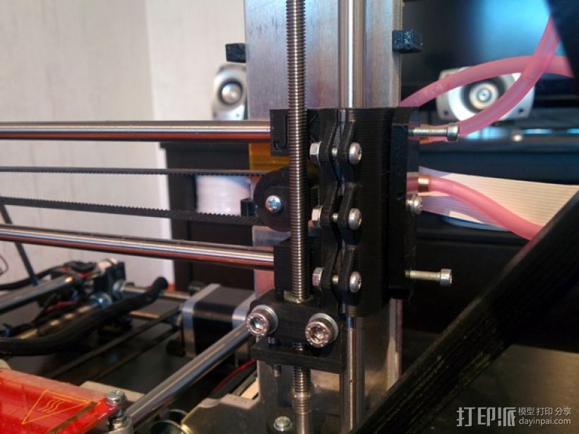 Prusa i3 3D打印机XZ轴 3D打印模型渲染图