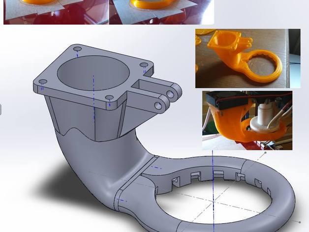 Prusa Mendel i3 3D打印機通風(fēng)導(dǎo)管 