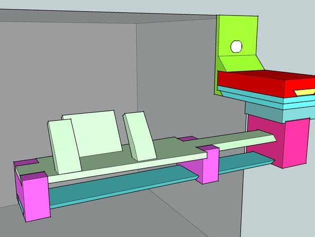  Makerbot Replicator 2X打印机摄像机支架