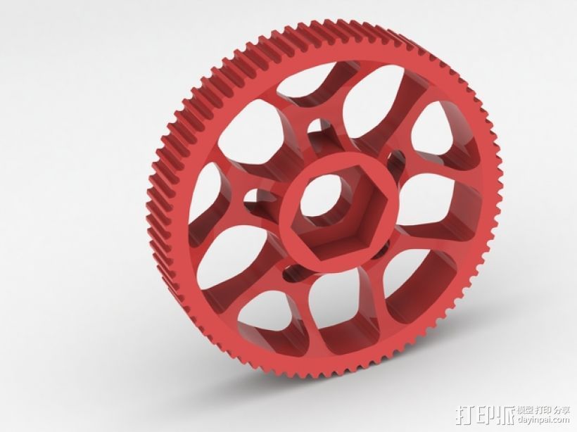 齿轮轴承 3D打印模型渲染图