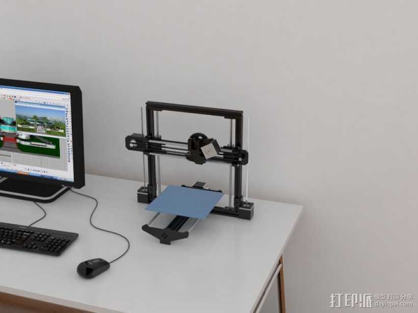 飞利浦Philip Tiny Reprap打印机 3D打印模型渲染图
