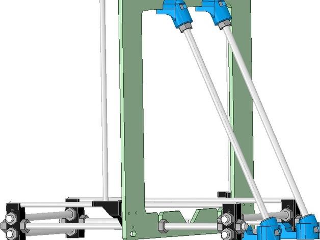 Prusa i3打印机铝制框架