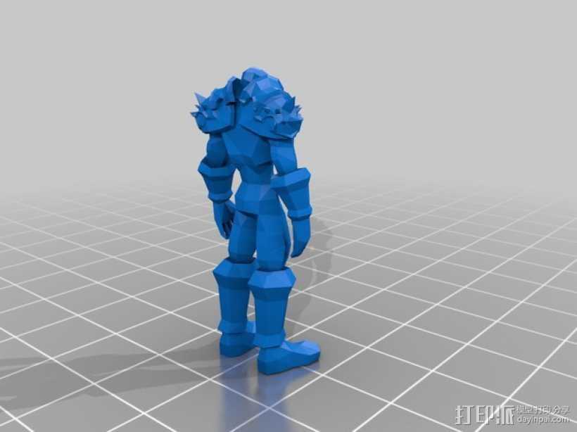 战士与维纳斯 3D打印模型渲染图