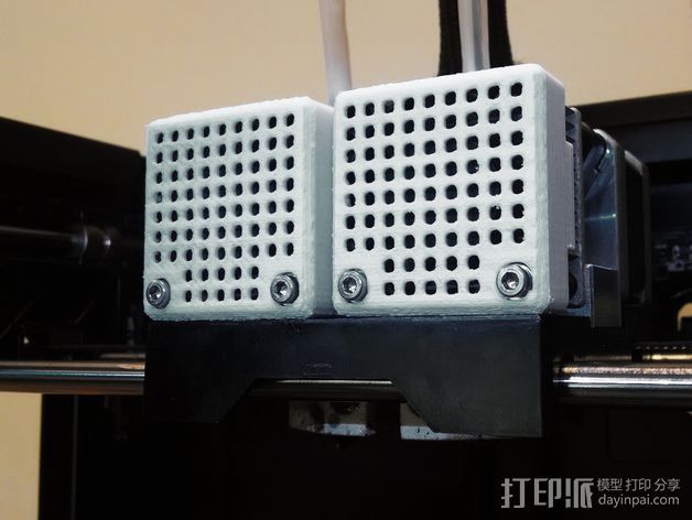 Replicator打印机风扇罩 3D打印模型渲染图
