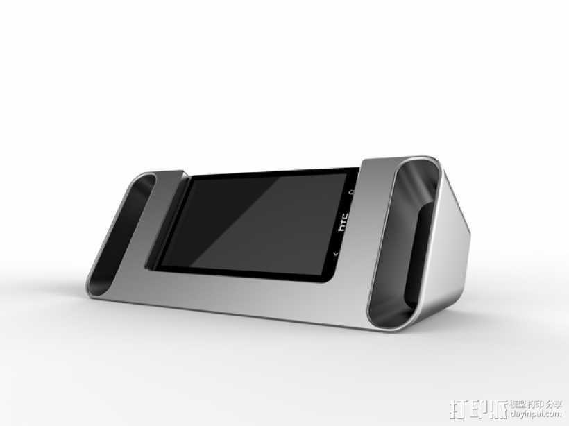 HTC One 音响底座 3D打印模型渲染图