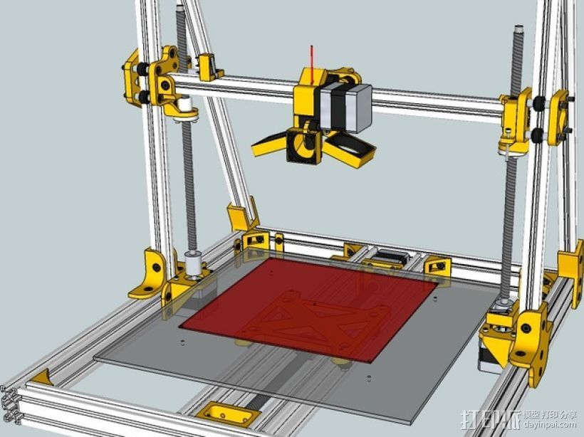 Lautr3k - A 3D 打印机 3D打印模型渲染图