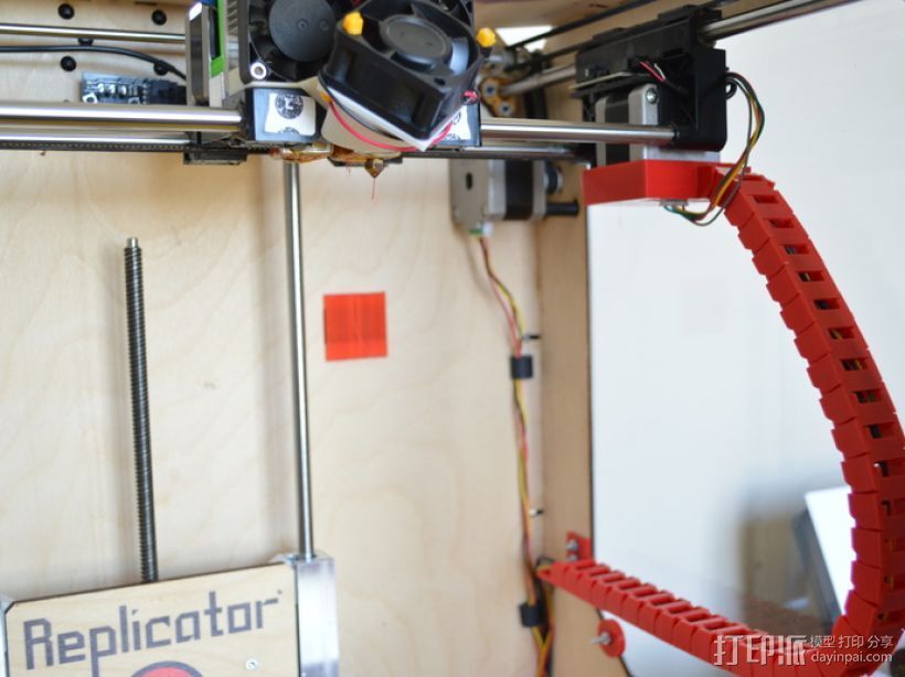 Replicator 打印机X轴锚链 3D打印模型渲染图