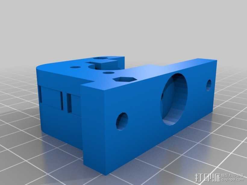  Kossel打印机的挤出机 3D打印模型渲染图