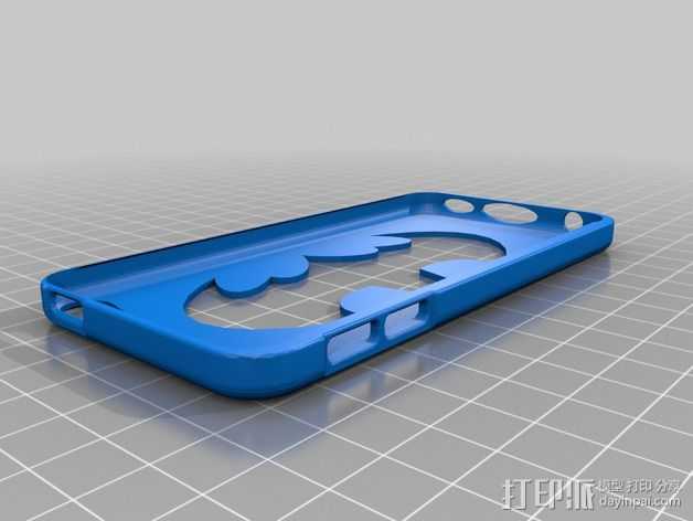ipod 5蝙蝠侠款保护壳 3D打印模型渲染图