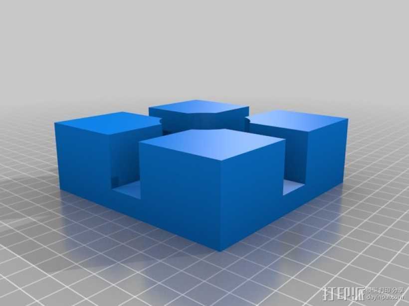 打印机边角固定器 3D打印模型渲染图