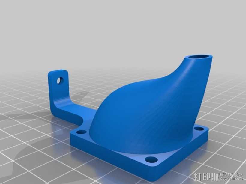 风扇通风导管 3D打印模型渲染图