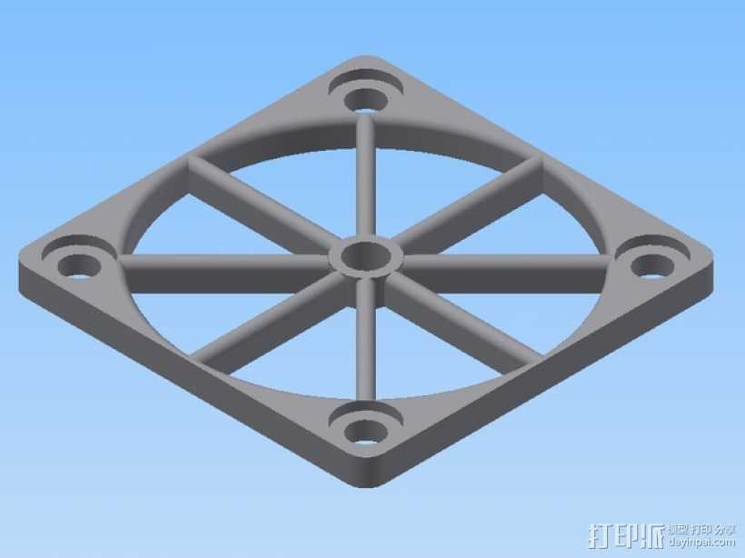 风扇架 3D打印模型渲染图