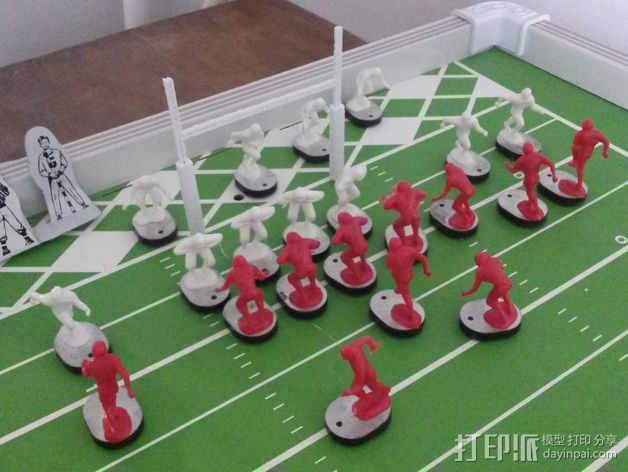 足球游戏门柱 3D打印模型渲染图